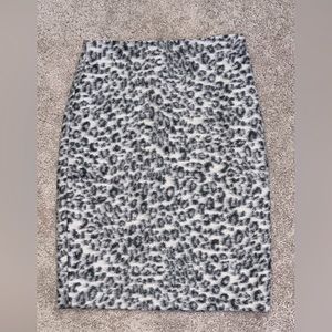 Ann Taylor Leopard Print Skirt